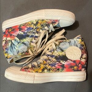 Converse Multicolor Floral High-Top Sneakers